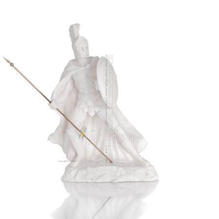 Λεωνίδας: Ο βασιλιάς της Σπάρτης πλάι 29χ19εκ Ολόσωμο άγαλμα από αλάβαστρο, αρχαία Ελλάδα Αλαβάστρινα 1 - grifon.se 