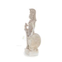 Athena or Athana or Athene: The goddess of wisdom, inspired by the artwork of Phidias, full-bodied statue made of plaster Plaste