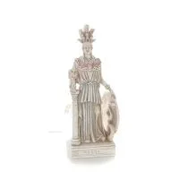 Athena or Athana or Athene: The goddess of wisdom, inspired by the artwork of Phidias, full-bodied statue made of plaster Plaste
