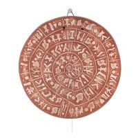 Phaistos Disc: The Unsolved Mystery Wall Hanging 28cm Decorative Handmade Finish Wall Hanging Minoan Culture Decorative Ceramics