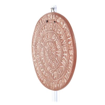 Phaistos Disc: The Unsolved Mystery Wall Hanging 28cm Dekorativ handgjord finish VÃ¤gghÃ¤ngande minoisk kultur Dekorativ keramik 2