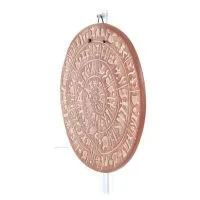 Phaistos Disc: The Unsolved Mystery Wall Hanging 28cm Dekorativ handgjord finish Vägghängande minoisk kultur Dekorativ keramik 2