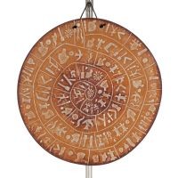 Phaistos Disc: The Unsolved Mystery Wall Hanging 24cm Decorative Handmade Finish Wall Hanging Minoan Culture Decorative Ceramics