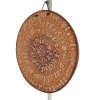 Phaistos Disc: The Unsolved Mystery Wall Hanging 24cm Decorative Handmade Finish Wall Hanging Minoan Culture Decorative Ceramics