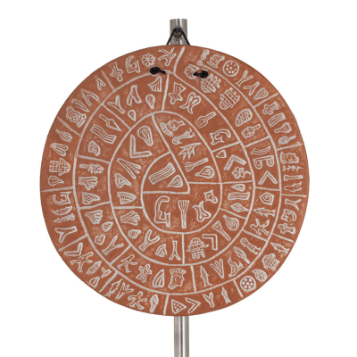 Phaistos Disc: The Unsolved Mystery Wall Hanging 21cm Dekorativ handgjord finish VÃ¤gghÃ¤ngande minoisk kultur Dekorativ keramik 1