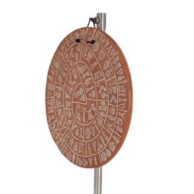 Phaistos Disc: The Unsolved Mystery Wall Hanging 21cm Dekorativ handgjord finish VÃ¤gghÃ¤ngande minoisk kultur Dekorativ keramik 2