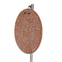 Phaistos Disc: The Unsolved Mystery Wall Hanging 21cm Decorative Handmade Finish Wall Hanging Minoan Culture Decorative Ceramics