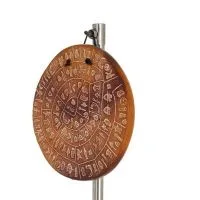 Phaistos Disc: The Unsolved Mystery, 4cm Double Sided Wall Hanging with Handcrafted Finish, Wall Hanging, Minoan Culture Decorat