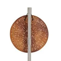Phaistos Disc: The Unsolved Mystery, 4cm Double Sided Wall Hanging with Handcrafted Finish, Wall Hanging, Minoan Culture Decorat