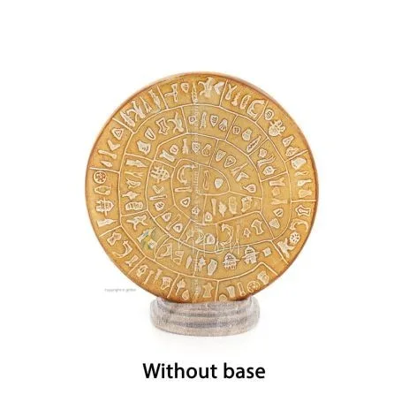 Phaistos Disc: The Unsolved Mystery, grundlös 20 cm dekorativ med handgjord finish, minoisk civilisation Dekorativ keramik 1 - g