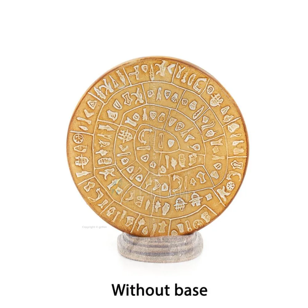 Phaistos Disc: The Unsolved Mystery, baseless 20cm decorative with Handmade finish, Minoan civilization Decorative Ceramics 1 - 