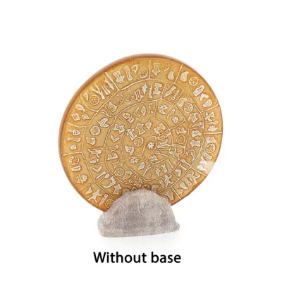 Phaistos Disc: The Unsolved Mystery, baseless 20cm decorative with Handmade finish, Minoan civilization Decorative Ceramics 4 - 