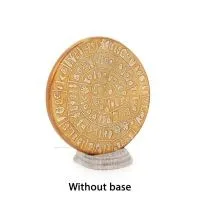 Phaistos Disc: The Unsolved Mystery, grundlös 20 cm dekorativ med handgjord finish, minoisk civilisation Dekorativ keramik 7 - g