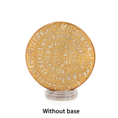 Phaistos Disc: The Unsolved Mystery, baseless 15cm decorative with Handmade finish, Minoan civilization Decorative Ceramics 1 - 