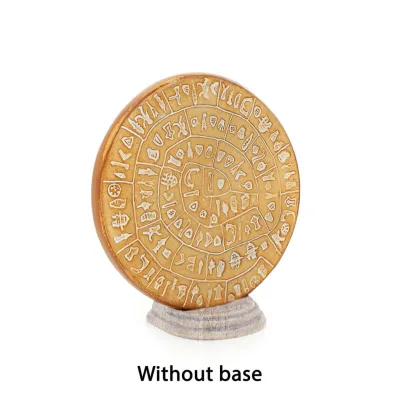 Phaistos Disc: The Unsolved Mystery, grundlös 15 cm dekorativ med handgjord finish, minoisk civilisation Dekorativ keramik 7 - g