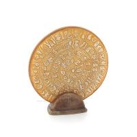 Phaistos Disc: The Unsolved Mystery, 15.5cm Decorative Base with Handcrafted Finish, Minoan Civilization, Ancient Greece Decorat