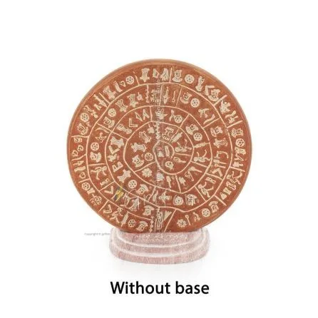 Phaistos Disc: The Unsolved Mystery, grundlös 13 cm dekorativ med handgjord finish, minoisk civilisation Dekorativ keramik 1 - g