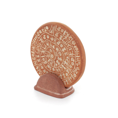Phaistos Disc: The Unsolved Mystery, 13.5cm Decorative Base with Handcrafted Finish, Minoan Civilization, Ancient Greece Decorat