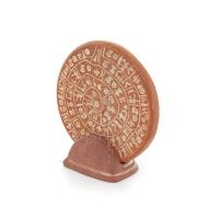 Phaistos Disc: The Unsolved Mystery, 13.5cm Decorative Base with Handcrafted Finish, Minoan Civilization, Ancient Greece Decorat