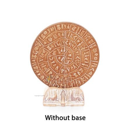 Phaistos Disc: The Unsolved Mystery, Baseless 11cm Decorative Handcrafted Finish, Minoan Civilization Decorative Ceramics 1 - gr
