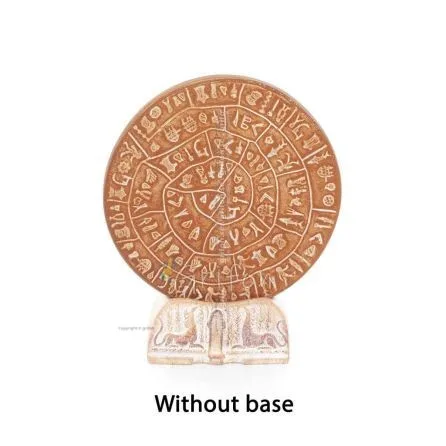 Phaistos Disc: The Unsolved Mystery, grundlös 11 cm dekorativ handgjord finish, minoisk civilisation Dekorativ keramik 1 - grifo