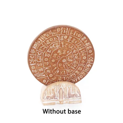 Phaistos Disc: The Unsolved Mystery, grundlös 11 cm dekorativ handgjord finish, minoisk civilisation Dekorativ keramik 3 - grifo