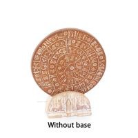 Phaistos Disc: The Unsolved Mystery, Baseless 11cm Decorative Handcrafted Finish, Minoan Civilization Decorative Ceramics 3 - gr