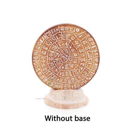 Phaistos Disc: The Unsolved Mystery, grundlös 9 cm dekorativ handgjord finish, minoisk civilisation Dekorativ keramik 1 - grifon