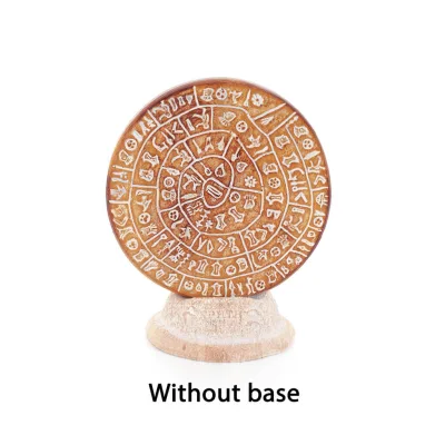 Phaistos Disc: The Unsolved Mystery, Baseless 9cm Decorative Handcrafted Finish, Minoan Civilization Decorative Ceramics 1 - gri