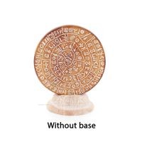 Phaistos Disc: The Unsolved Mystery, grundlÃ¶s 9 cm dekorativ handgjord finish, minoisk civilisation Dekorativ keramik 1 - grifon