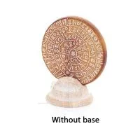 Phaistos Disc: The Unsolved Mystery, Baseless 9cm Decorative Handcrafted Finish, Minoan Civilization Decorative Ceramics 4 - gri