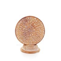 Phaistos Disc: The Unsolved Mystery, on 11cm Decorative Base with Handcrafted Finish, Minoan Civilization, Ancient Greece Decora
