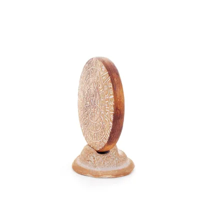 Phaistos Disc: The Unsolved Mystery, on 11cm Decorative Base with Handcrafted Finish, Minoan Civilization, Ancient Greece Decora