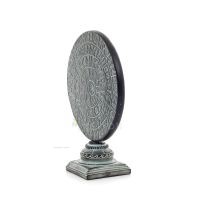 Phaistos Disc: The Unsolved Mystery, on capital base 27x22cm decorative with Handmade finish, Minoan civilization Decorative Cer