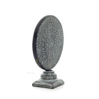 Phaistos Disc: The Unsolved Mystery, pÃ¥ kapitalbas 27x22cm dekorativ med handgjord finish, minoisk civilisation Dekorativ kerami
