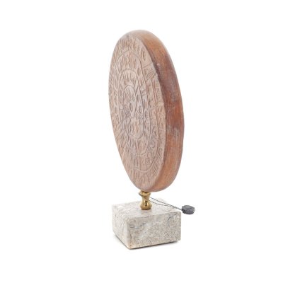 Phaistos Disc: The Unsolved Mystery, med marmor 19x16cm dekorativ med handgjord finish, minoisk civilisation Dekorativ keramik 2