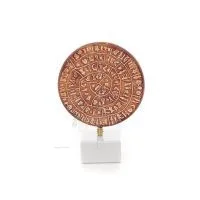 Phaistos Disc: The Unsolved Mystery, med marmor 15x12cm dekorativ med handgjord finish, minoisk civilisation Dekorativ keramik 1