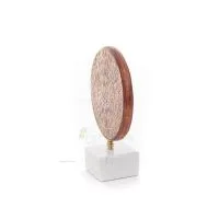 Phaistos Disc: The Unsolved Mystery, med marmor 15x12cm dekorativ med handgjord finish, minoisk civilisation Dekorativ keramik 2