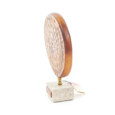 Phaistos Disc: The Unsolved Mystery, med marmor 13x10cm dekorativ med handgjord finish, minoisk civilisation Dekorativ keramik 2