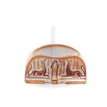 Base Plate Phaistos Grypha, Gryphon, Knossos 3.5x7cm decorative with Handmade finish, For 431235 Decorative Ceramics 1 - grifon.