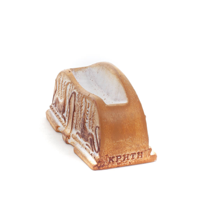 Basplatta Phaistos Grypha, Gryphon, Knossos 3,5x7cm dekorativ med handgjord finish, FÃ¶r 431235 Dekorativ keramik 2 - grifon.se 