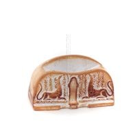 Base Plate Phaistos Grypha, Gryphon, Knossos 3.5x7cm decorative with Handmade finish, For 431235 Decorative Ceramics 6 - grifon.