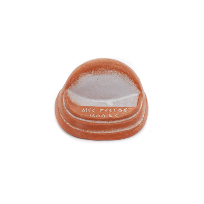 Phaistos Disc Base 4.5x8cm decorative with Handmade finish, For 431234 and 431235 Decorative Ceramics 1 - grifon.se 