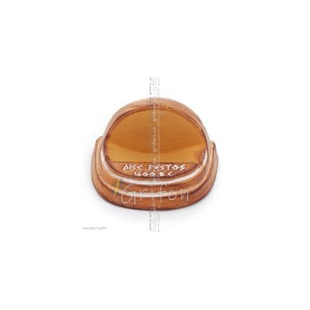 Phaistos Disc Base 3.5x6cm decorative with Handmade finish, For 431234 and 431235 Decorative Ceramics 1 - grifon.se