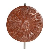 Sol med Zodiac 24cm keramisk dekoration med handgjord finish Dekorativ keramik 1 - grifon.se 