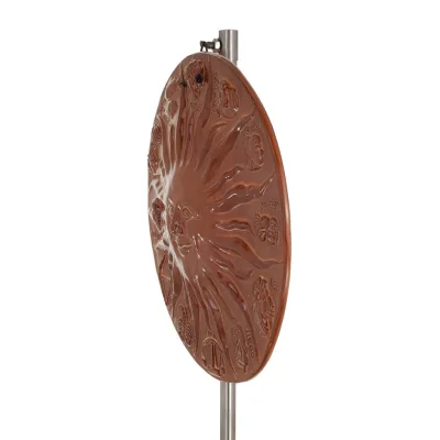 Sun with Zodiac 24cm ceramic decoration with Handmade finish Decorative Ceramics 3 - grifon.se 