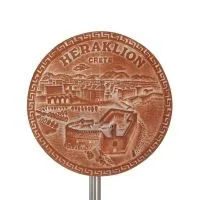 Hanging wall plate 14cm Heraklion, decorative with Handmade finish, wall-mounted Decorative Ceramics 1 - grifon.se 