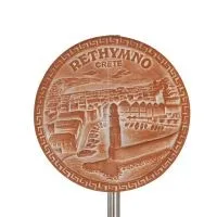 Wall hanging plate 14cm Rethymnon, decorative with Handmade finish, wall-mounted Decorative Ceramics 1 - grifon.se 
