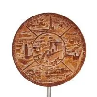 Wall hanging plate 18cm Prefectures of Crete, decorative with Handmade finish, wall mounted Decorative Ceramics 1 - grifon.se 