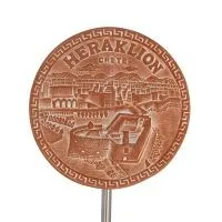 Hängande väggplatta 18cm Heraklion, dekorativ med Handgjord finish, väggmonterad Dekorativ keramik 1 - grifon.se 